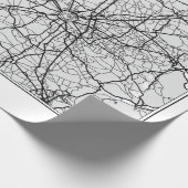 Milan Map Illustration Geschenkpapier (Ecke)