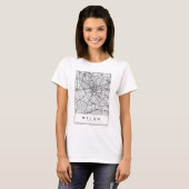 Milan Map Illustration T-Shirt (Vorne ganz)