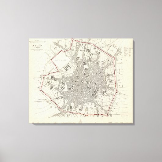 Milan Milano Leinwanddruck (Vorderseite)