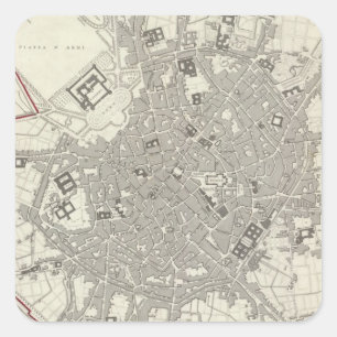 Milan Milano Quadratischer Aufkleber