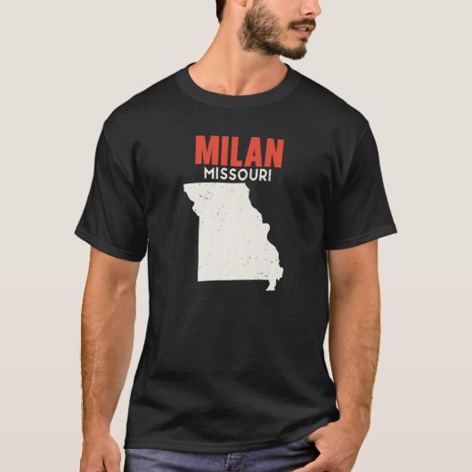 Milan Missouri USA Staat America Travel Missourian T-Shirt (Vorderseite)