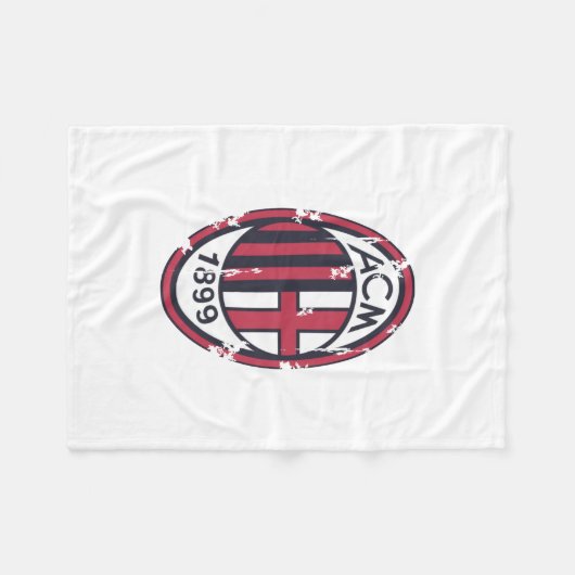Milan Retro geplagt Fleecedecke (Vorderseite (Horizontal))