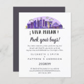 MILAN Skyline Hochzeitshilfegudget (Vorne/Hinten)