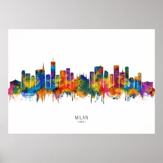 Milaner Skyline Poster (Vorne)