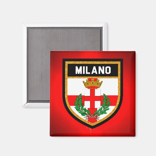 Milano Flag Magnet (Vorderseite/Rückseite)