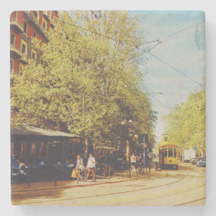 Milano im Frühling Steinuntersetzer