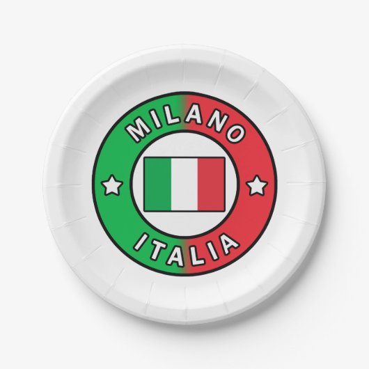 Milano Italia Pappteller (Vorderseite)