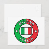 Milano Italia Postkarte (Vorne/Hinten)
