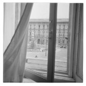 Milano Italien, Aussicht vom Opernfenster La Scala Fliese (Vorderseite)