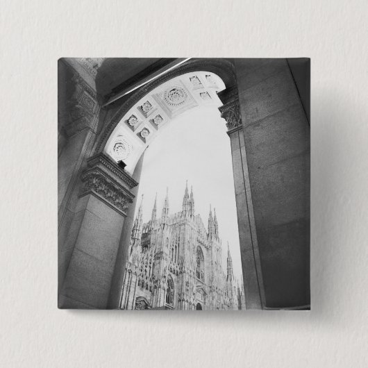 Milano Italien, Galleria Blick auf den Dom Button (Vorderseite)