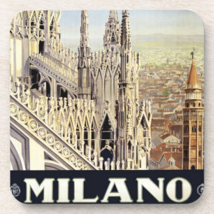 Milano Italien Gotische Kathedrale Duomo Vintage Getränkeuntersetzer