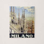 Milano Italien Gotische Kathedrale Duomo Vintage Puzzle (Vertikal)