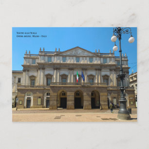 Milano, Italien - Theater La Scala, Opernhaus Postkarte