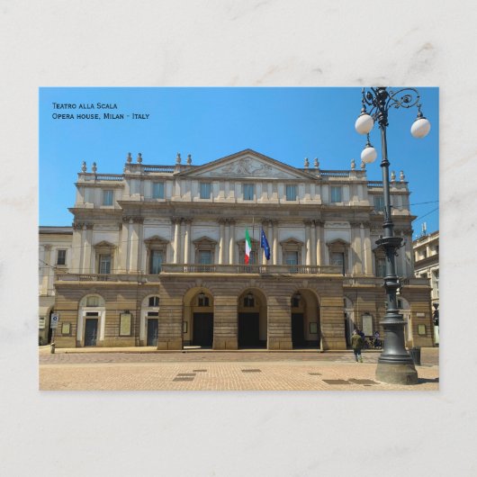 Milano, Italien - Theater La Scala, Opernhaus Postkarte (Vorderseite)