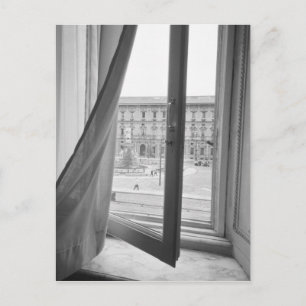 Milano Italy, View from La Scala Opera Window Postkarte