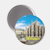 Milano Kühlschrankmagnet (Vorderseite/Rückseite)
