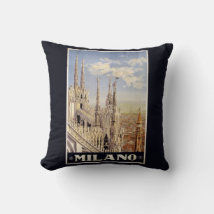 Milano (Mailand) Italien Vintage-Reise-Kissen Kissen