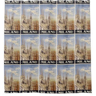 Milano Mailand Italien Vintage Reisedusche Vorhang