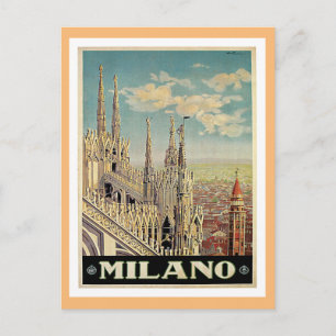 Milano Mailand Italien Vintage Travel Postcard Postkarte