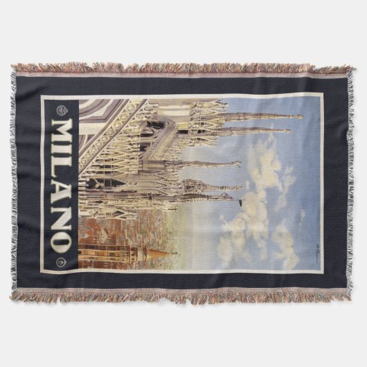 Milano (Mailand): Vintage-Reise-Decke Decke (Vorderseite)