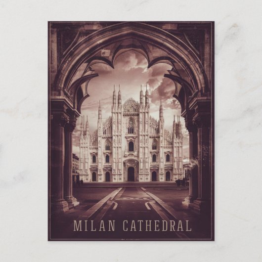 Milano, Mailänder Dom Postkarte (Vorderseite)