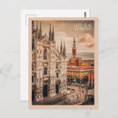 Milano, Mailänder Dom Postkarte (Vorne/Hinten)
