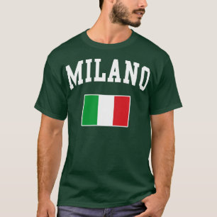 Milano Milan Italien Italiano Italienische Flagge T-Shirt