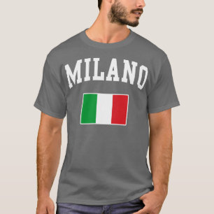Milano Milan Italien Italiano Italienische Flagge T-Shirt