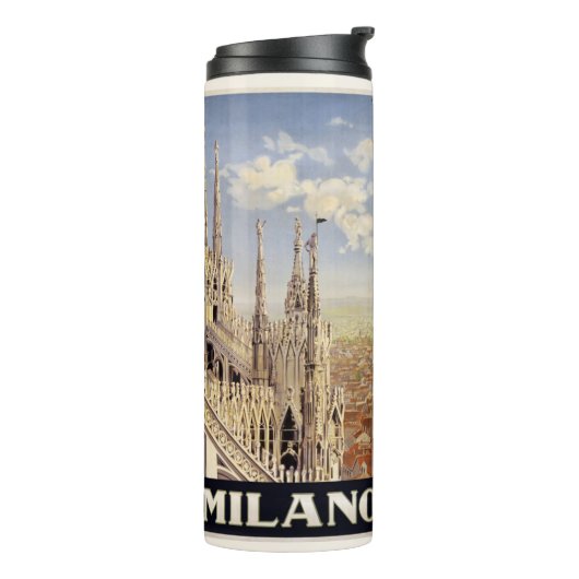 Milano Milan Italien Vintage Reise stolzer Thermosbecher (Nach links gedreht)