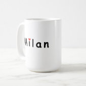 Milano Milano Italien I Liebe Mailand Kaffeetasse (Vorderseite Links)