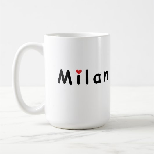 Milano Milano Italien I Liebe Mailand Kaffeetasse (Links)