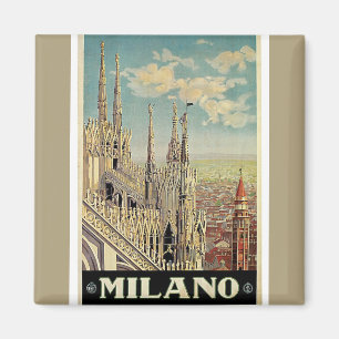 Milano Milano Italien Vintage Travel Magnet