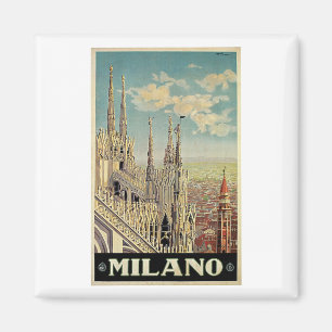 Milano Milano Italien Vintage Travel Magnet