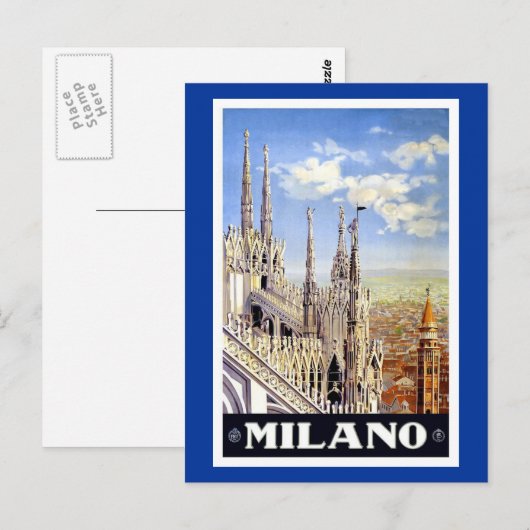 MILANO POSTKARTE (Vorne/Hinten)