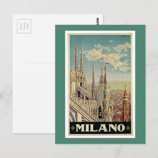 Milano Postkarte (Vorne/Hinten)