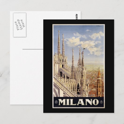 Milano Postkarte (Vorne/Hinten)