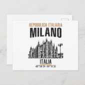 Milano Postkarte (Vorne/Hinten)