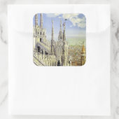 Milano Quadratischer Aufkleber (Tasche)