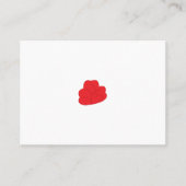 Milano Red, Rose Madder Herzdesign Platzkarte (Vorderseite)