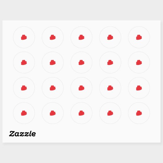 Milano Red, Rose Madder Herzdesign Sticker (Blatt)