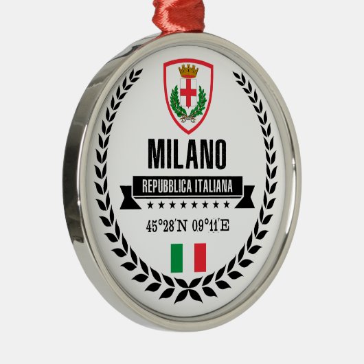 Milano Silbernes Ornament (Rechts)