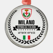 Milano Silbernes Ornament (Vorne)