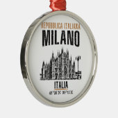 Milano Silbernes Ornament (Rechts)