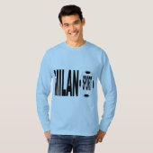 MILANO SPORT BLAUES BASISSHIRT T-Shirt (Vorne ganz)