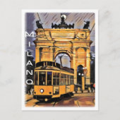 Milano - Straßenbahn e Arco della Pace - Postkarte (Vorderseite)