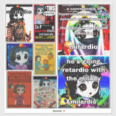 Milardio sticker pack (Blatt)