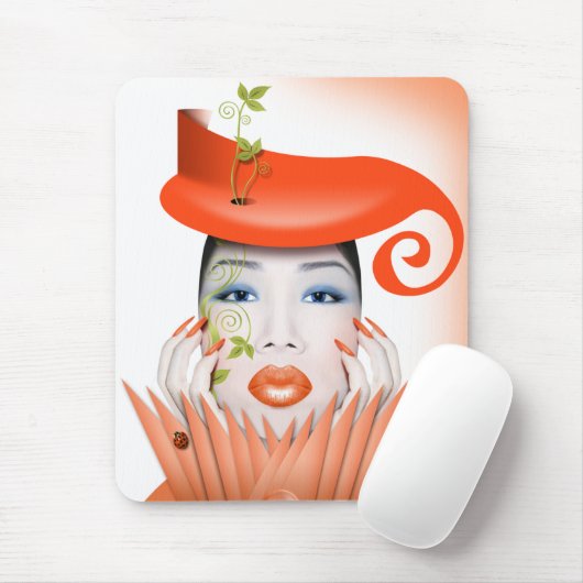 Milas surrealer Mandarine-Traum Mousepad (Mit Mouse)
