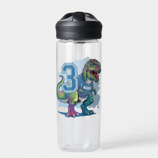 Milasaurus der T-Rex-Aufkleber Trinkflasche (Vorderseite)