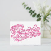 Milatary Pink Bride Camouflage Postkarte (Stehend Vorderseite)