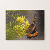 Milberts Tortoiseshell-Schmetterling Nah hoch Puzzle (Horizontal)